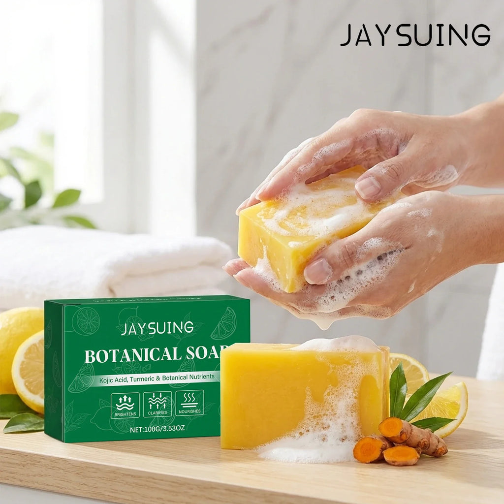 Jaysuing Turmeric Botanical Soap – Cleanse, Moisturize & Exfoliate