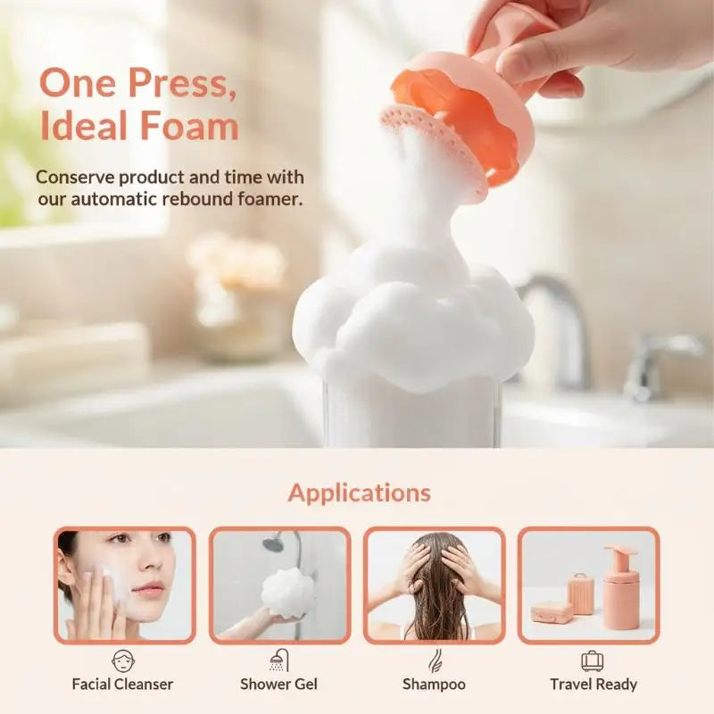 Facial Cleansing Foam Maker | Portable Foaming Bottle