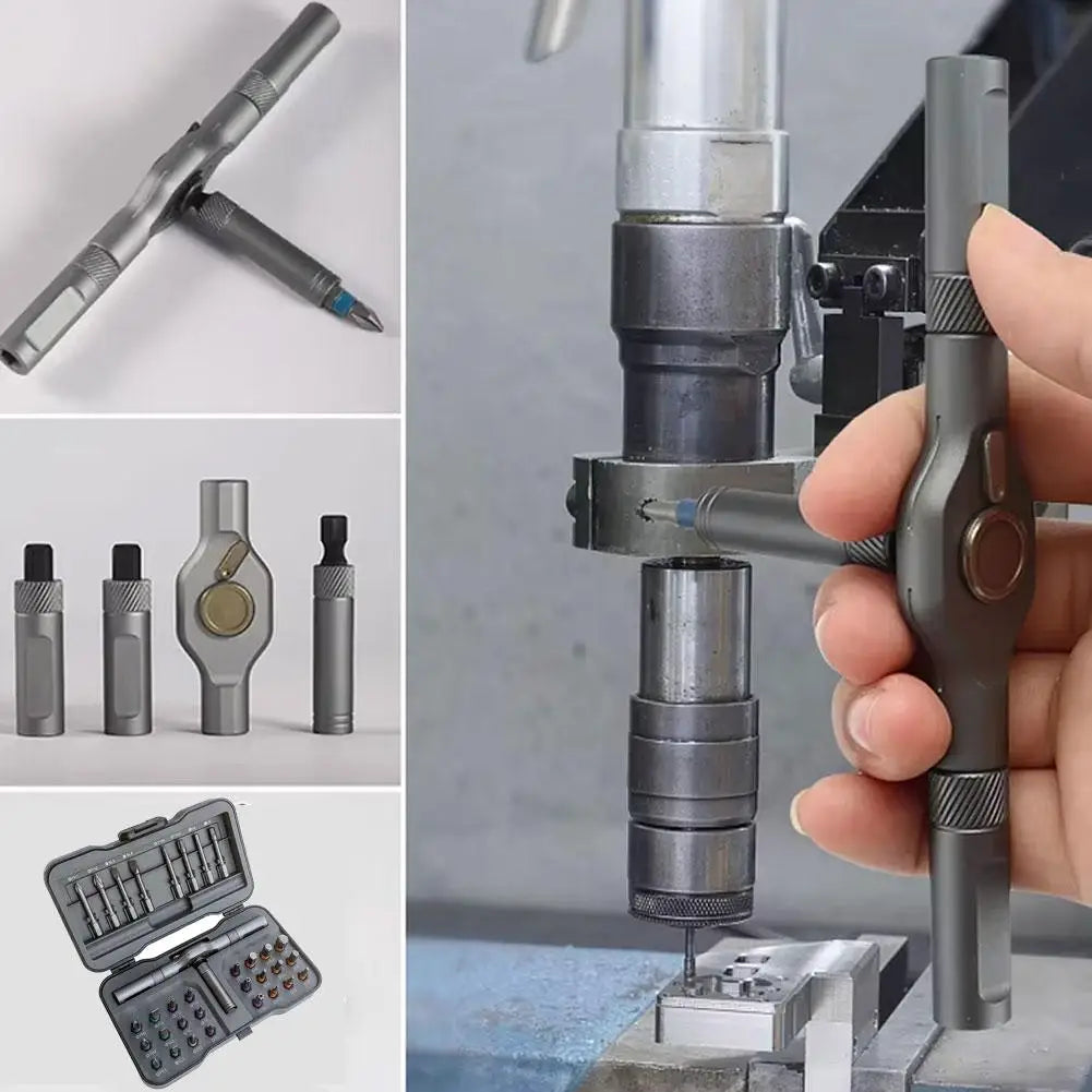 32-in-1 Magnetic Screwdriver Bit Set – Ratchet Driver Kit