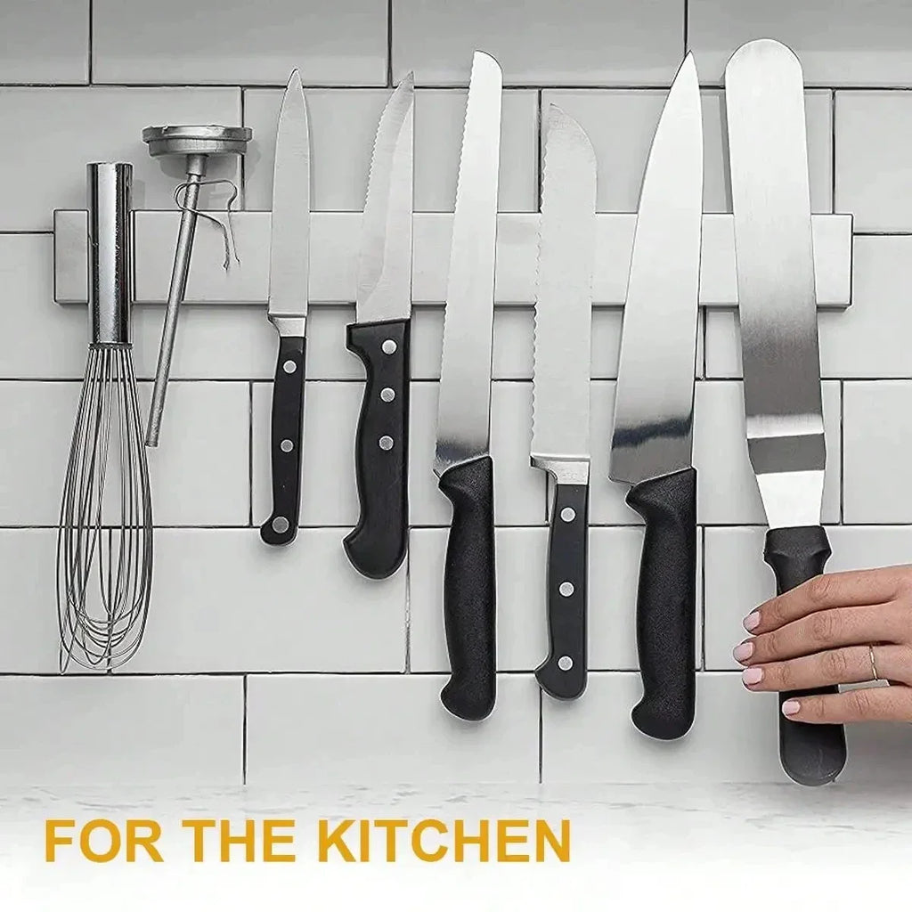 Leeseph Magnetic Knife Holder Modern Stainless Steel Wall-mounted