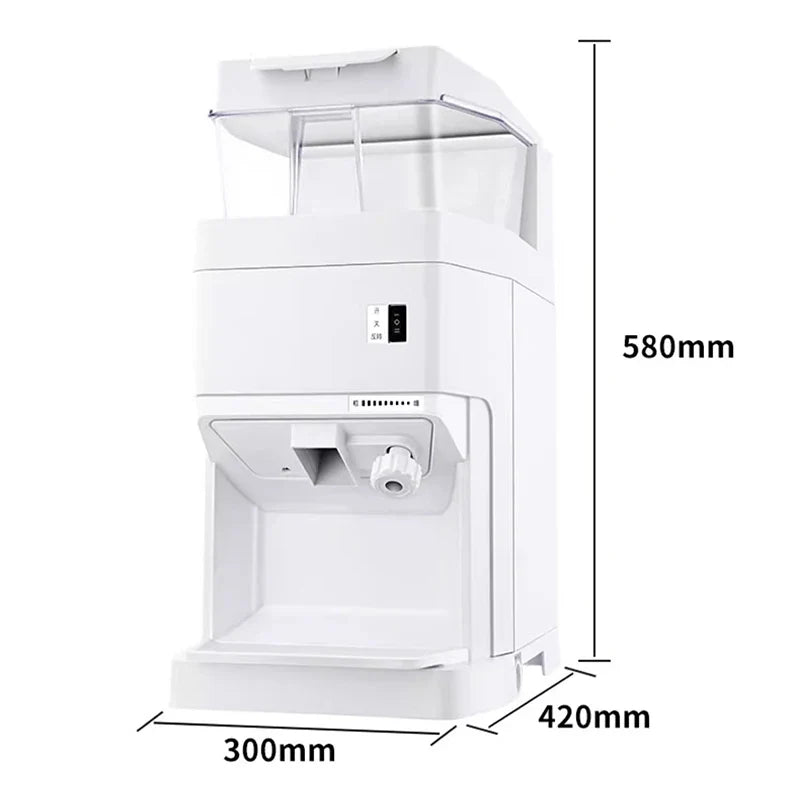 Commercial Electric Ice Crusher 400kg/h – Snow Cone Machine