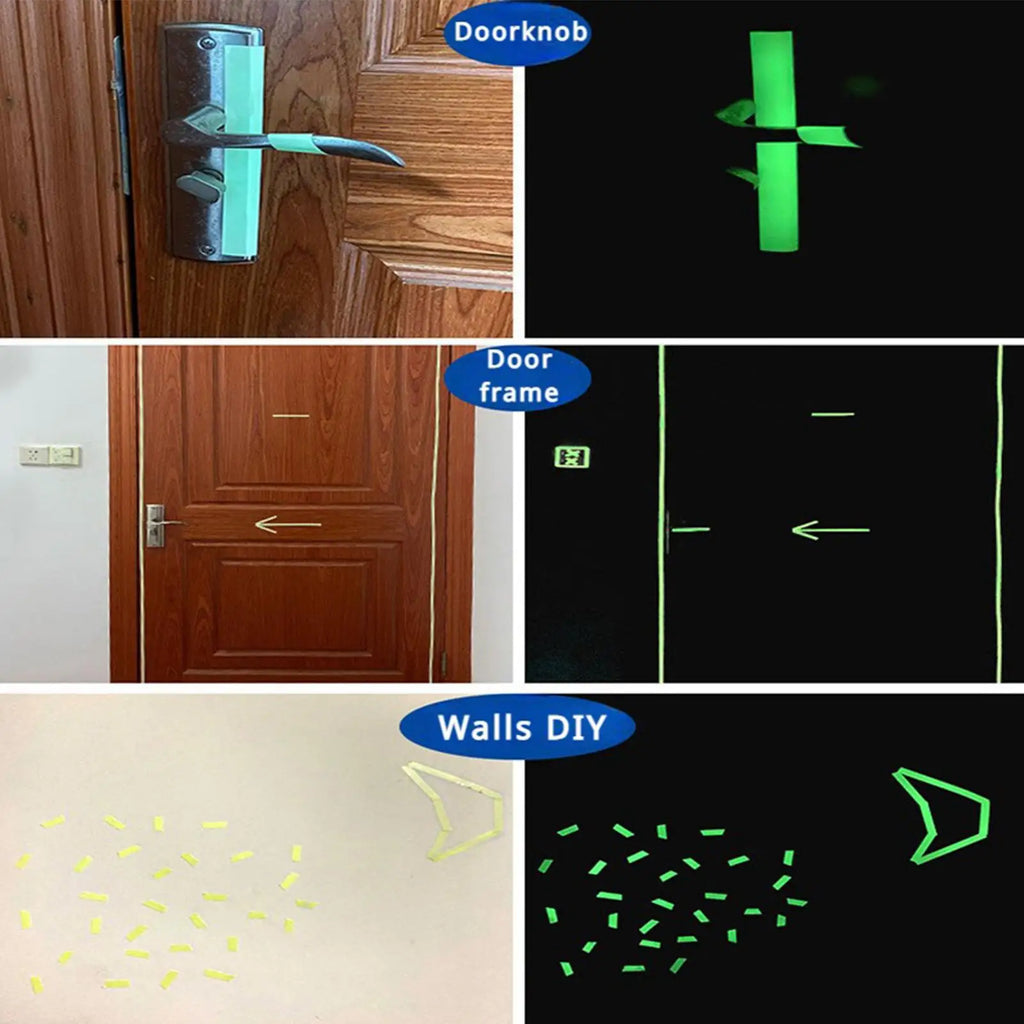 Glow in the Dark Safety Tape – Green Fluorescent Egress Marker