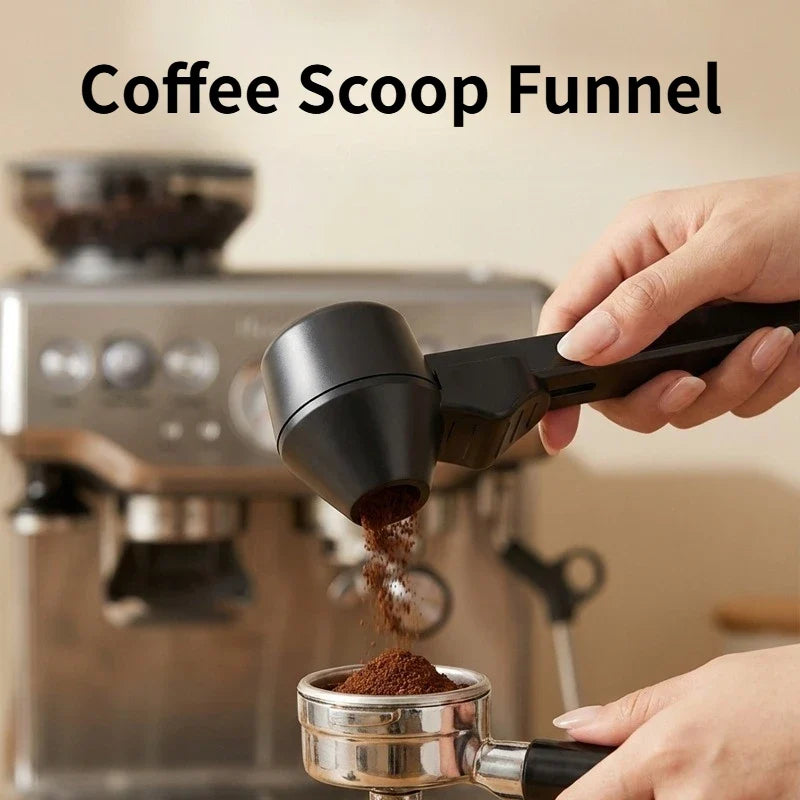 Coffee Scoop Funnel for Reusable Pods – 2 Tbsp Measuring Spoon