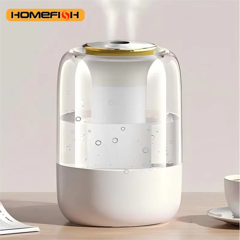 HOMEFISH Quiet Cool Mist Humidifier for Bedroom & Nursery