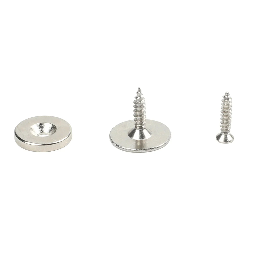 Round Magnetic Cabinet Door Catch – 15 lb Metal Latch