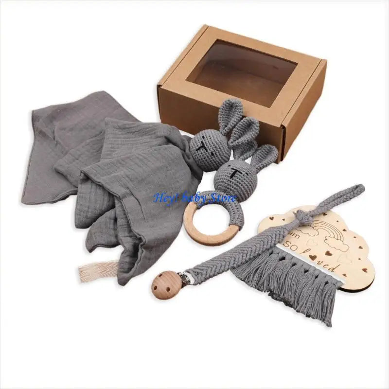 5-Piece Baby Soothing Towel & Teether Gift Set | 0–12 Months