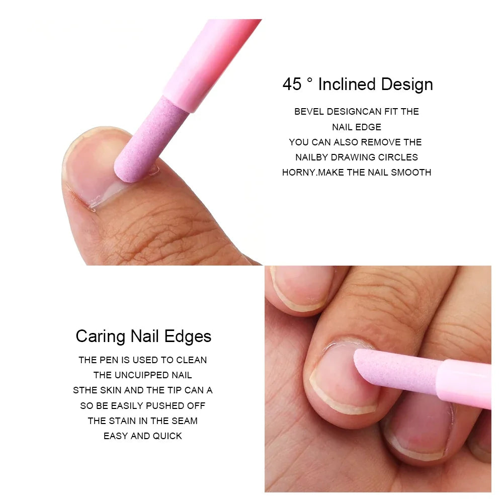 Portable Quartz Nail Grinding Pen Art Cuticle Dead Skin Remover