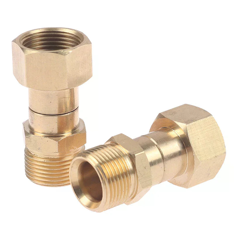360 Degree Rotation Hose Sprayer Connector Brass Pressure M22 Thread