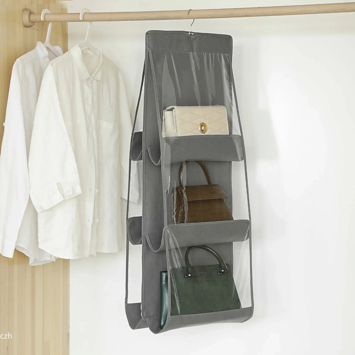 Double-Sided Hanging Wardrobe Bag Organizer | Multi-Layer