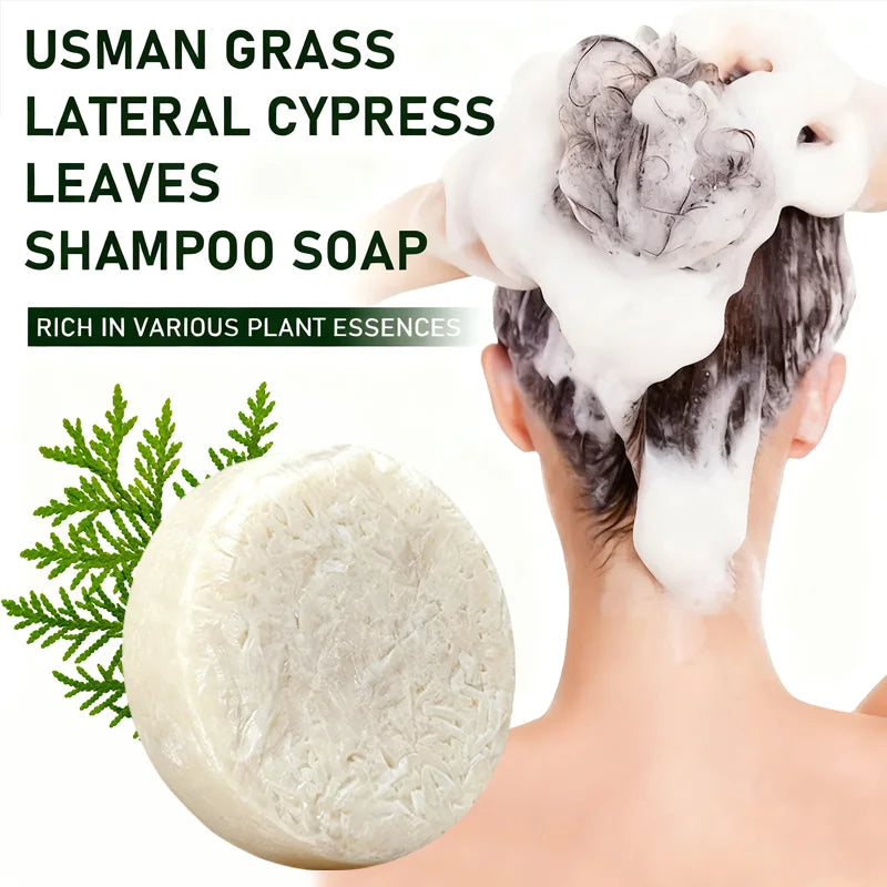 YUITIKUE Cypress Shampoo Bar – Ginseng & Rosemary | All Hair Types