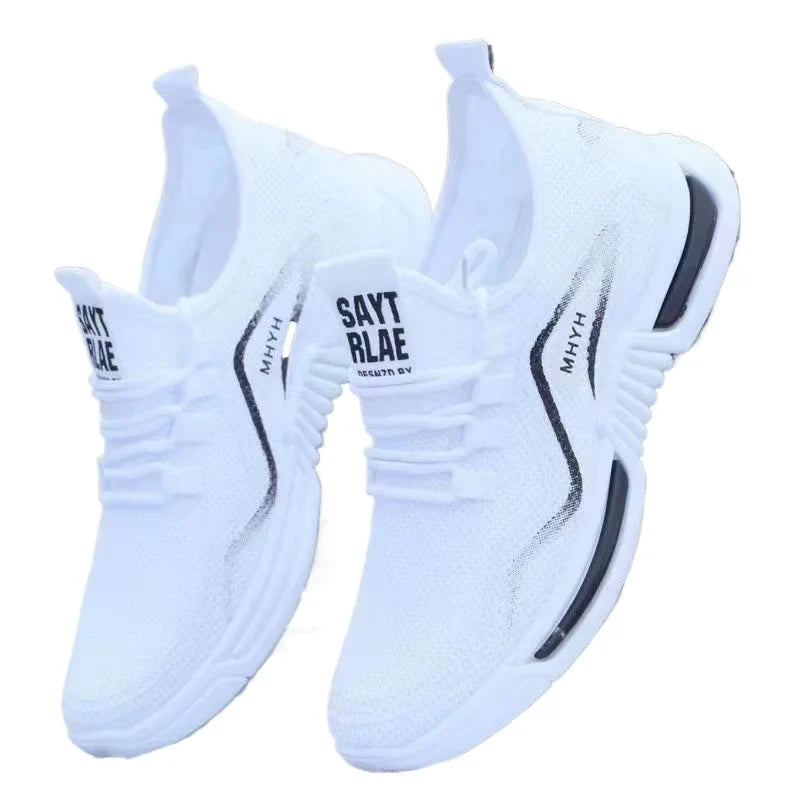 Men's Breathable Mesh Sneakers – Lightweight Lace-Up Sport Shoes