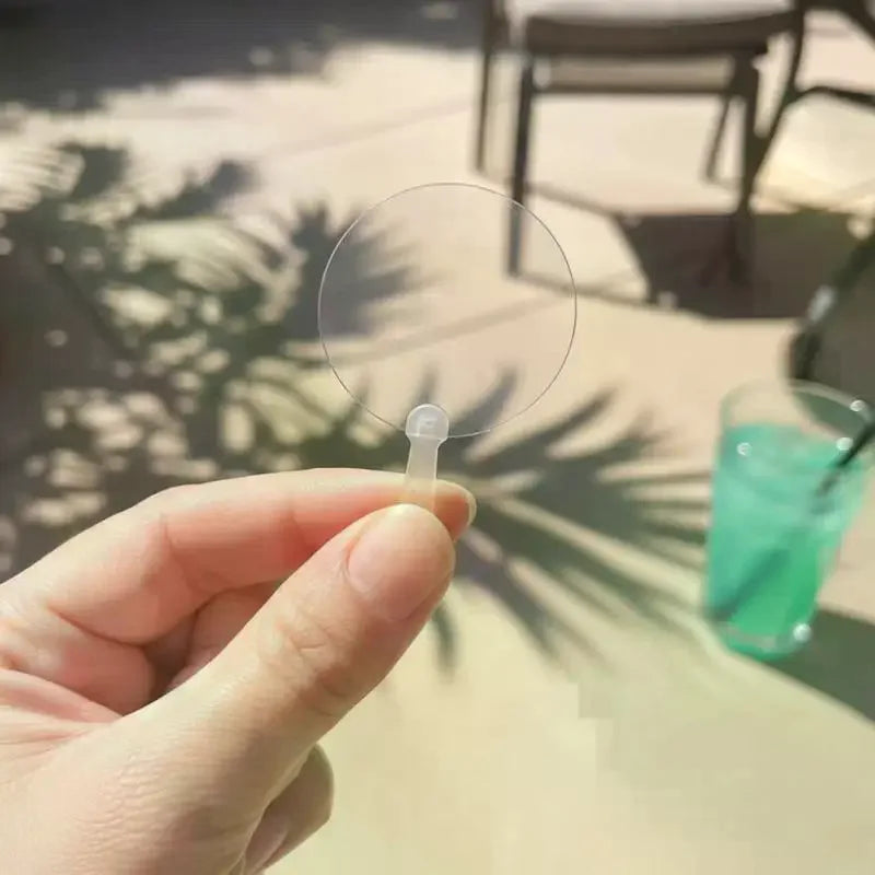 50 Mini Blank Transparent Fans – DIY Art & Party Favours