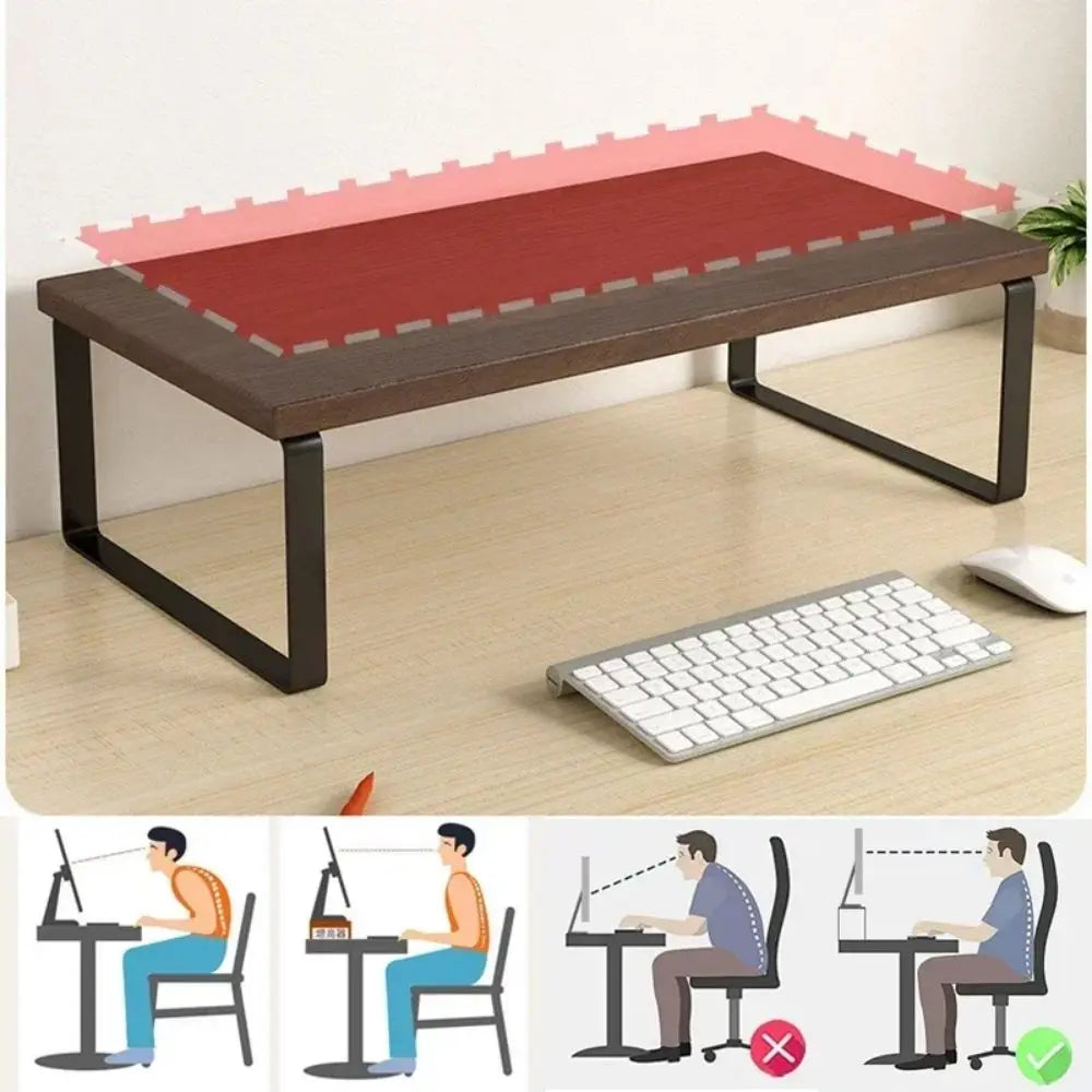 Monitor Stand Riser with Storage Rack | Home Office Organizer