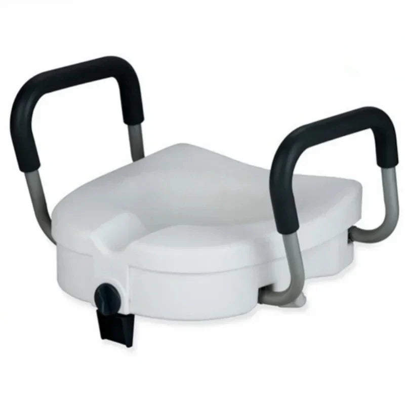 Raised Toilet Seat With Arms & Padded Cushion | 150kg Support
