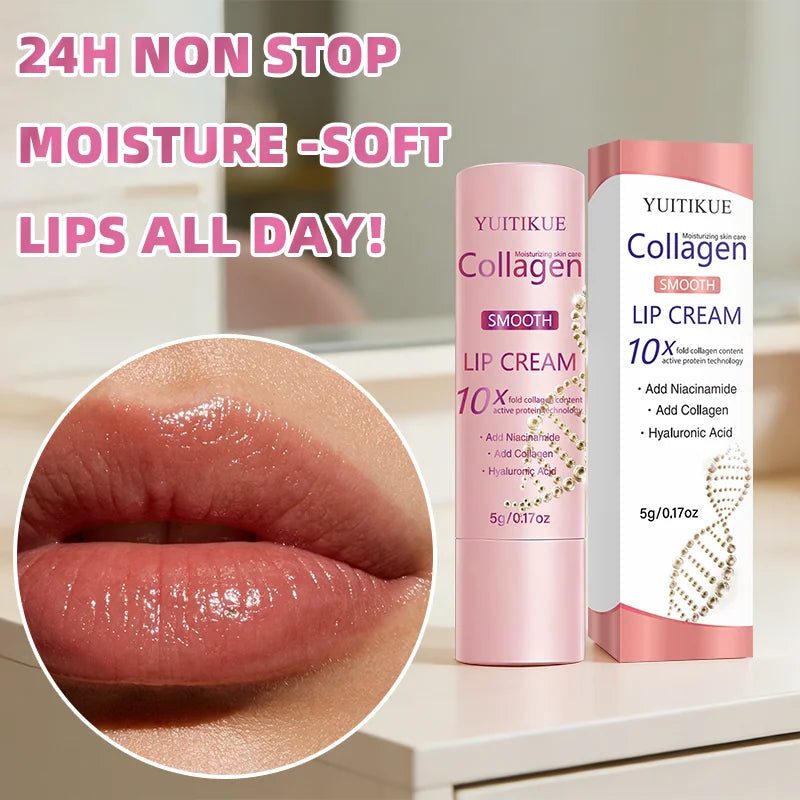 Collagen Lip Cream – Niacinamide & Hyaluronic Acid 24H Moisture