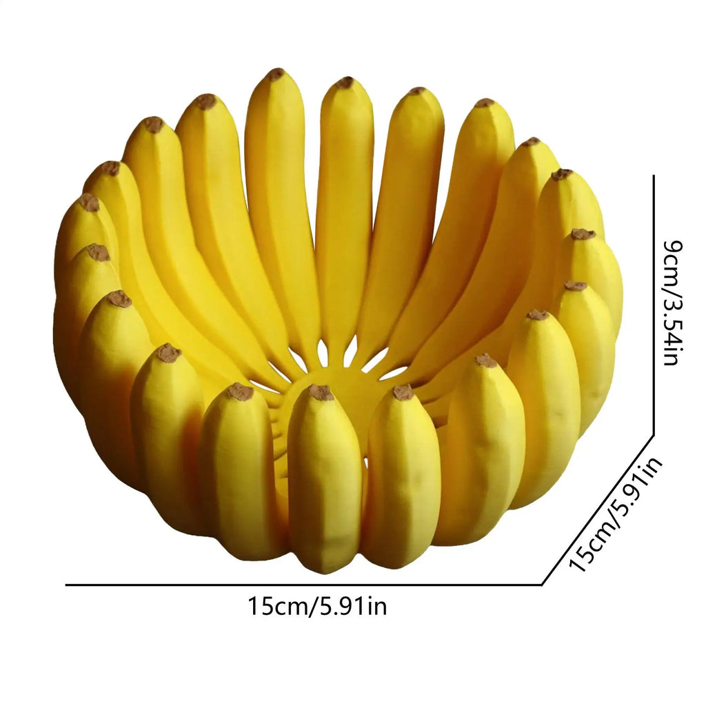 Banana Bowl Decorative Fruit Plate – Fun Home Décor Centerpiece