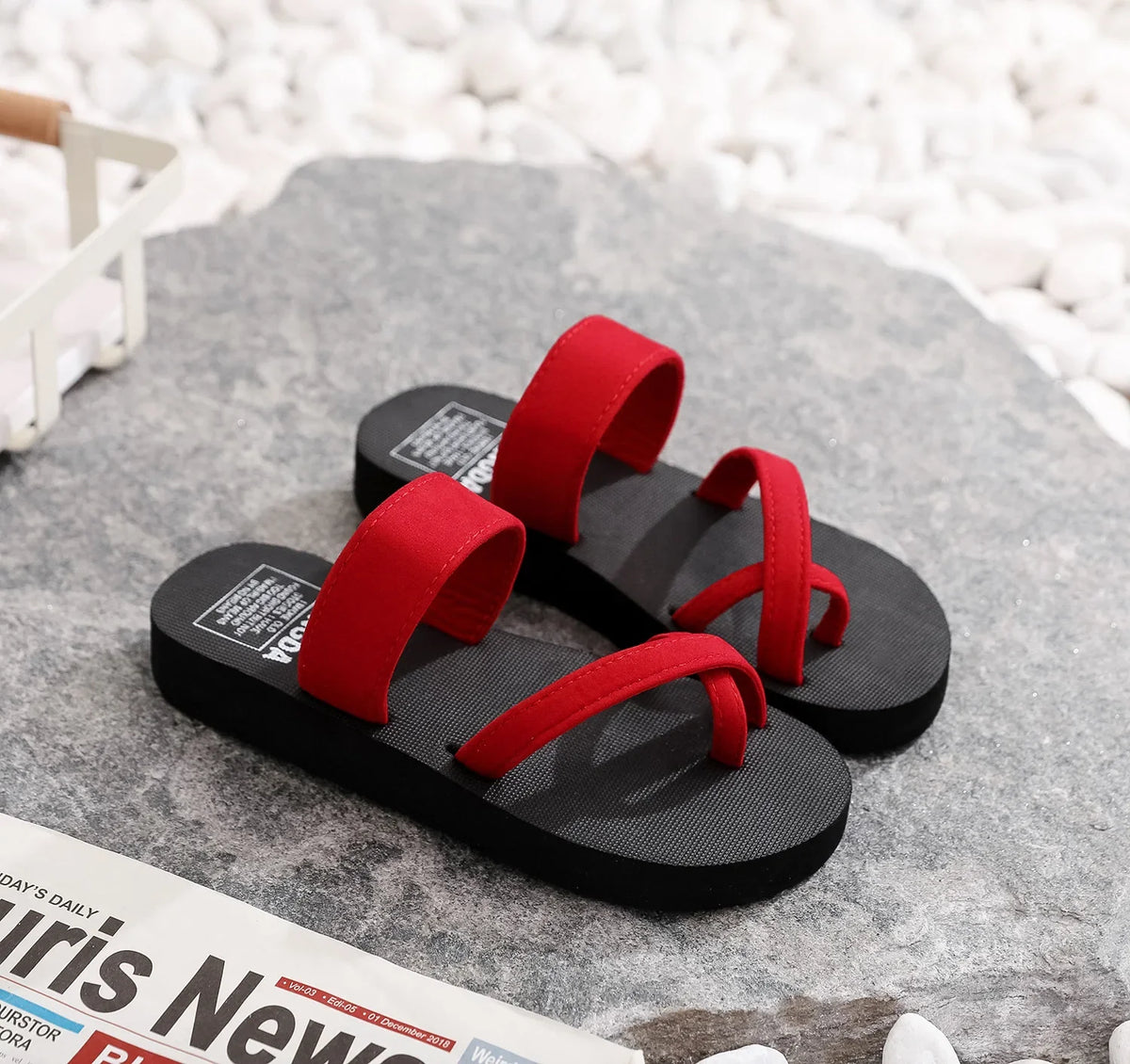 Women's Lightweight Summer Flip-Flop Slippers | Non-Slip Flat