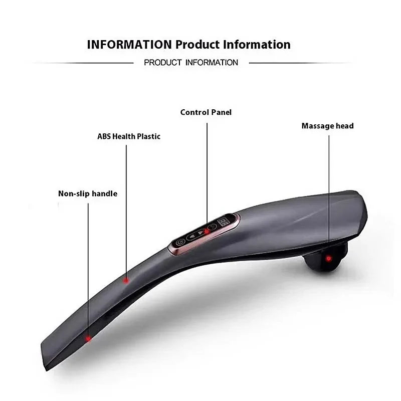6-in-1 Electric Percussion Massager | Neck, Back & Full Body