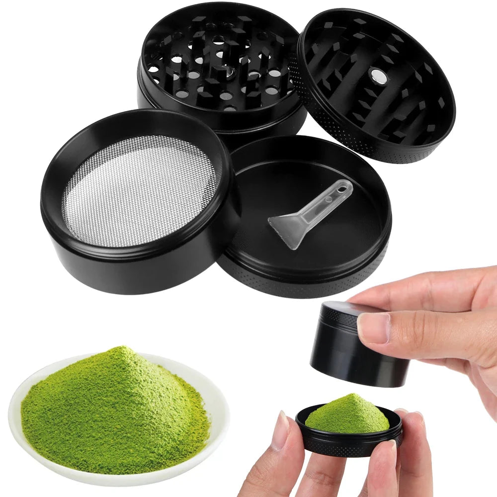 4-Layer Herb & Spice Grinder – Aluminum Alloy 40MM & 50MM Set