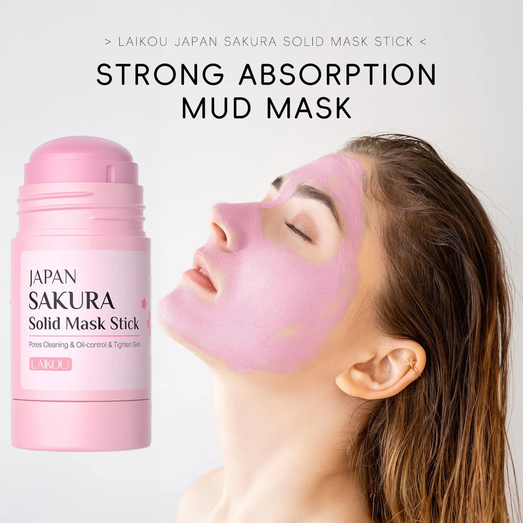 LAIKOU Sakura Mud Mask Stick – Pores, Blackheads & Oil Control