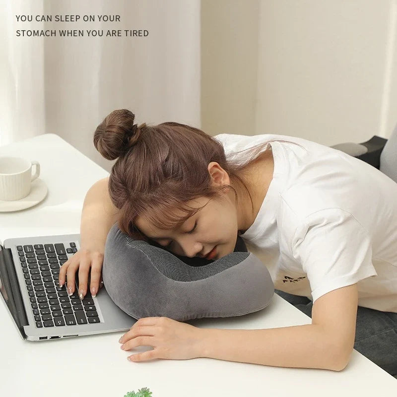 U Shaped Memory Foam Travel Neck Pillow Ergonomic Soft Cervical