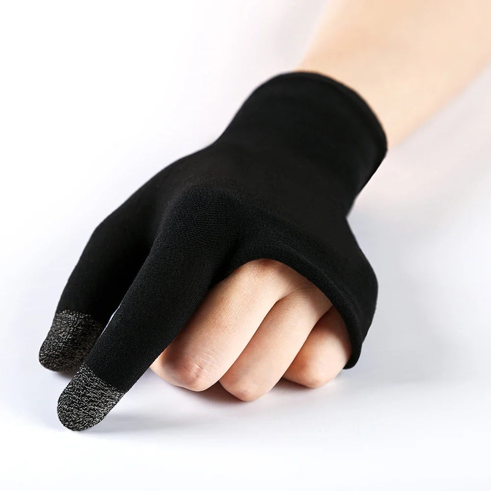 1 Pair Palm Fingertip Gloves Anti-slip Gaming Finger Sleeve
