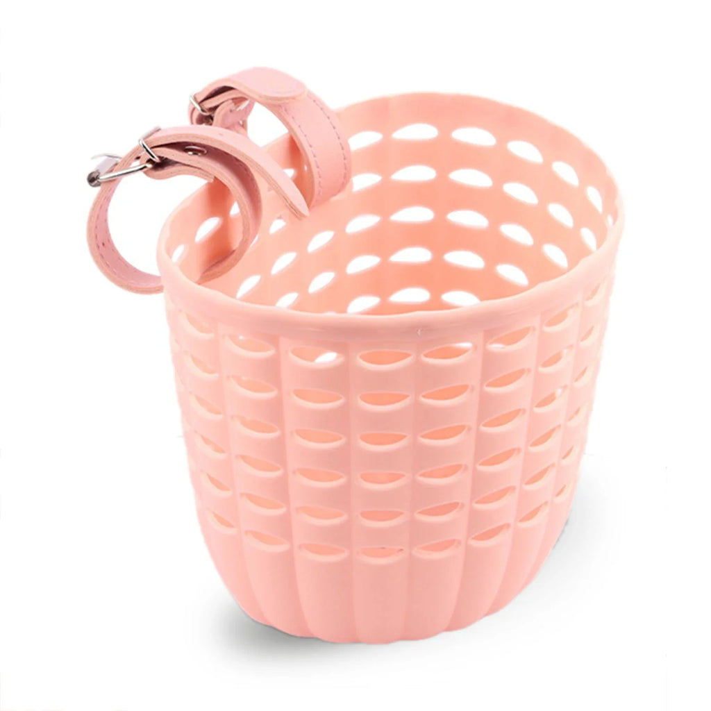 Kids' Plastic Bike Front Basket with Easy-Install Buckle