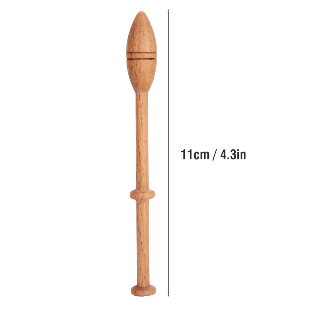 Lace Bobbin Wooden Antique Vintage French Artisan Craft Turned Wood