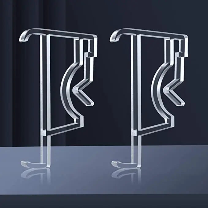 2-Inch Clear Plastic Valance Clips for Window Blinds – 20 Pack