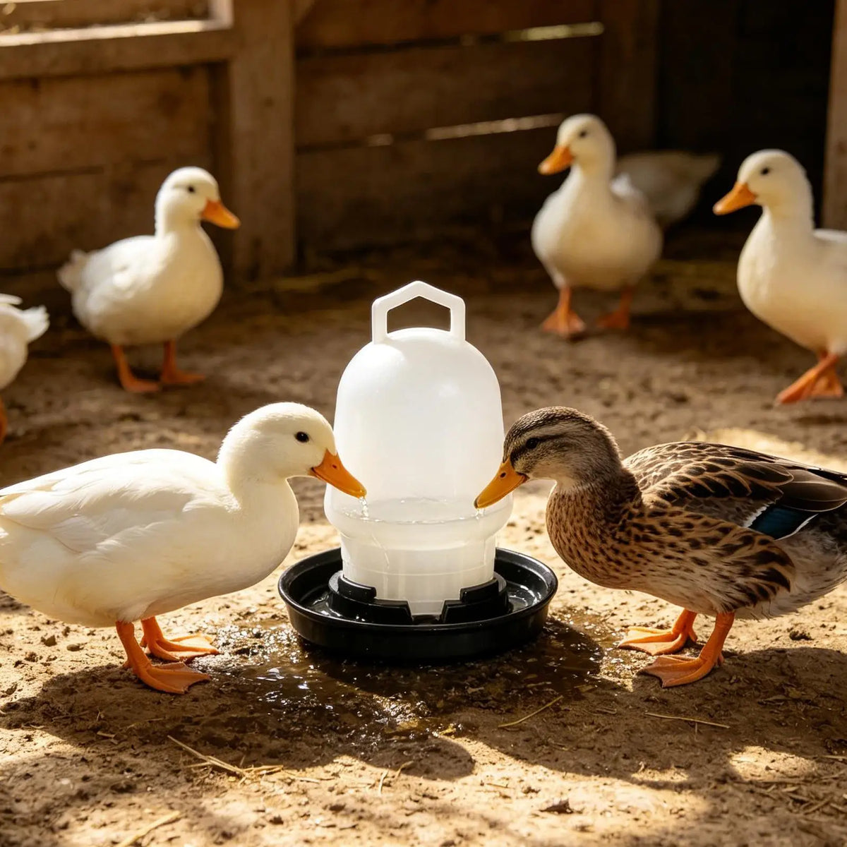 Automatic Chicken Waterer Poultry Drinker Duck Goose Pigeon Quail