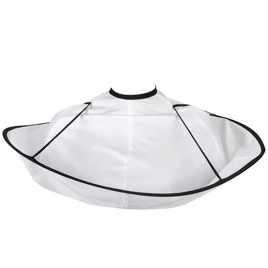 Foldable 3D Haircut Cape – Breathable Umbrella Cloak for Home