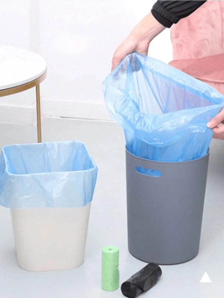 5rolls Multiple Colors Portable Plain Garbage Trash Bag Can Liners