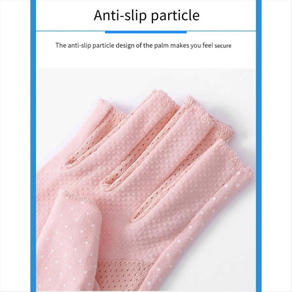 Fingerless UV Driving Gloves – Non-Slip Summer Gloves for Women