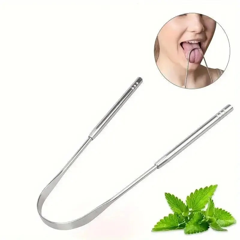 U-Shaped Stainless Steel Tongue Scraper for Fresh Breath