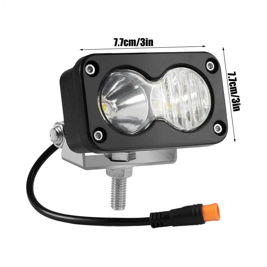 20W LED Bike Headlight 6500K Waterproof – E-Bike & ATV