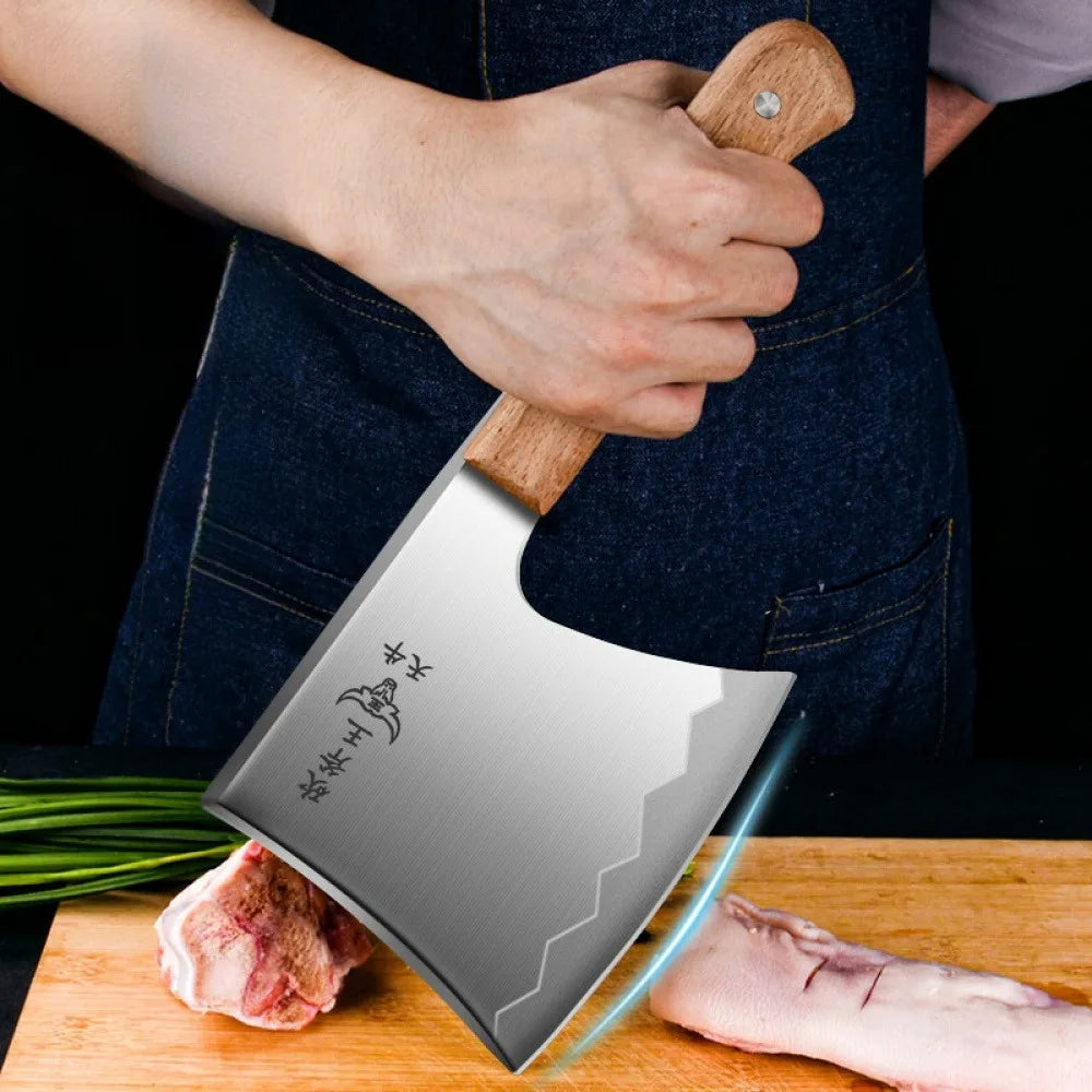 PLYS Stainless Steel Bone Chopper & Meat Cleaver Chef Knife