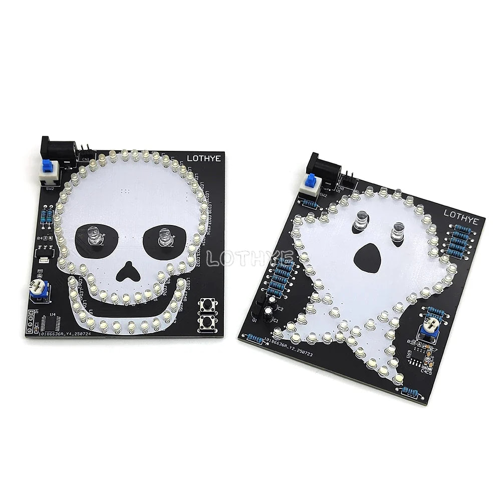 Skull & Ghost DIY Soldering Kit – Flashing LED Electronics Project