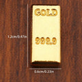 50 Pc Miniature Gold Bar Set – Dollhouse Decor & Pretend Play