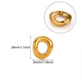 Geometric Spiral Sunflower Brooch | Gold Stainless Steel Pin