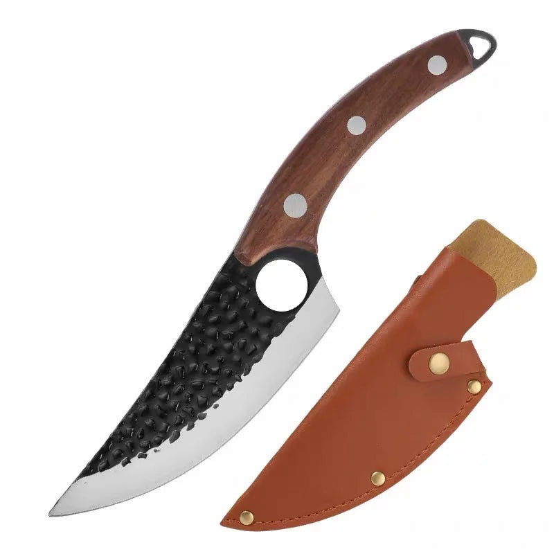 Hand Forged Boning Knife – High Carbon Steel Butcher Knife