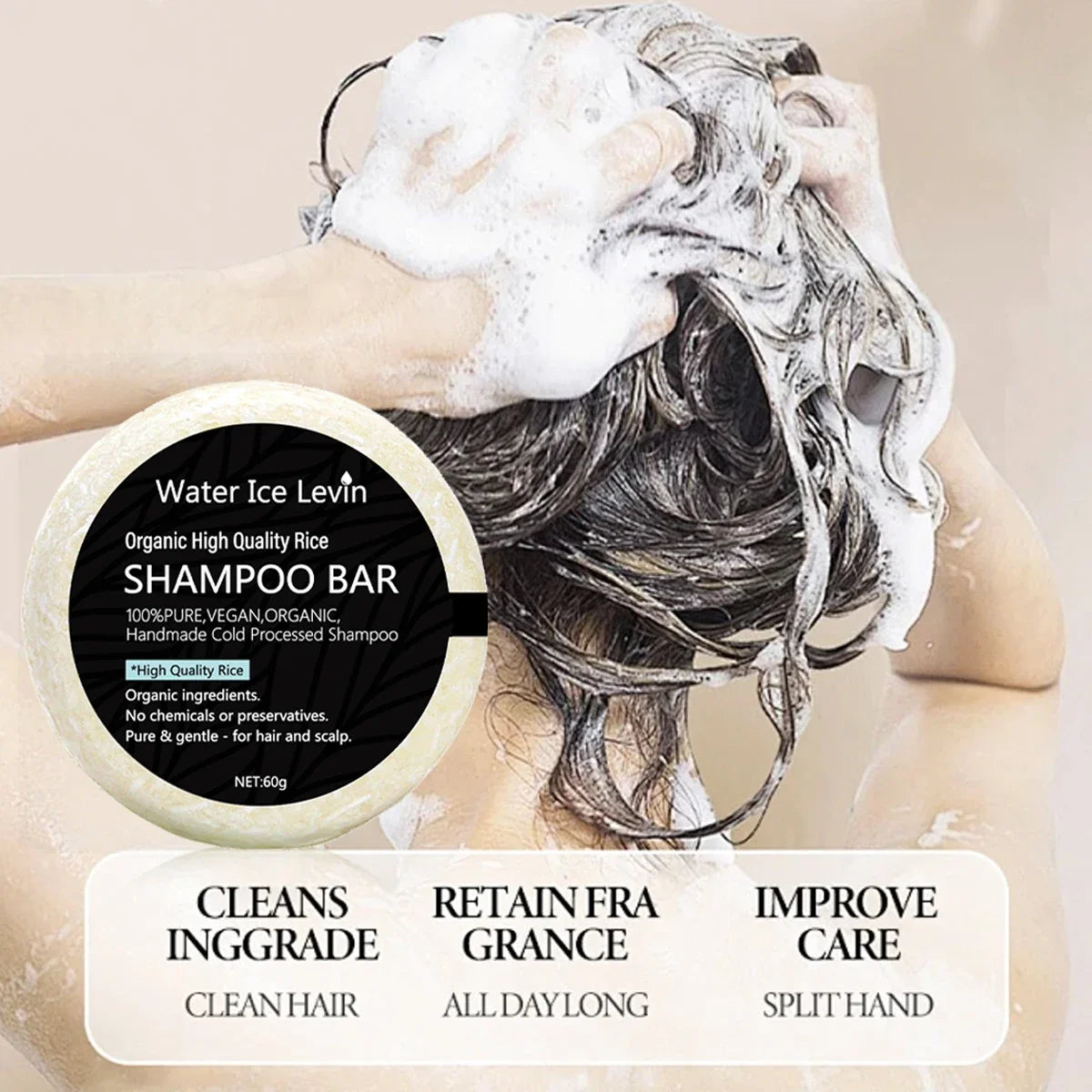 Organic Rice Shampoo Bar | Shea Butter & Coconut Oil – All Hair