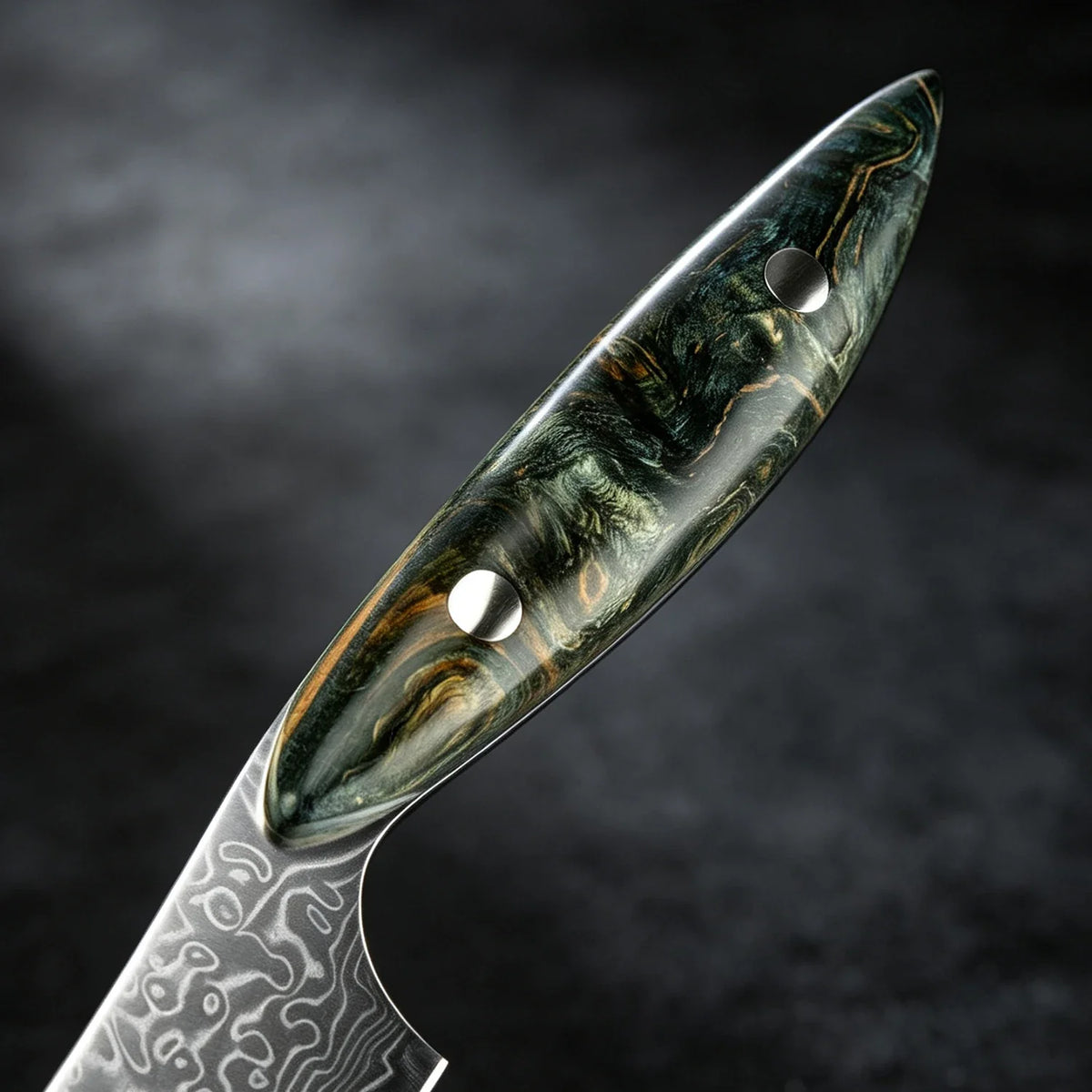 XITUO Damascus Steel Steak Knife Set – Non-Serrated Full Tang