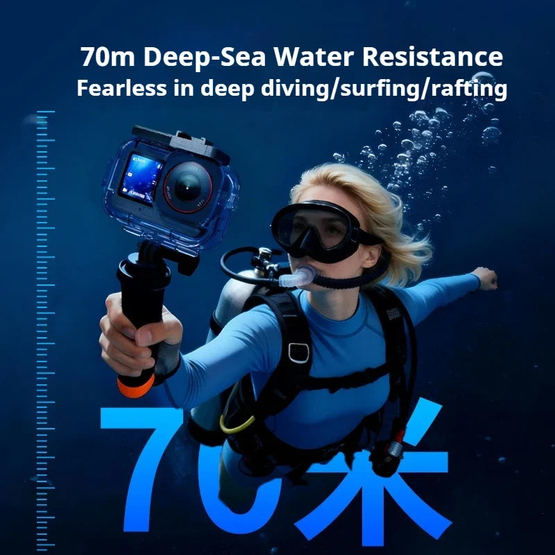 70M Dive Housing for DJI Osmo Action 6 + Underwater Fill Light