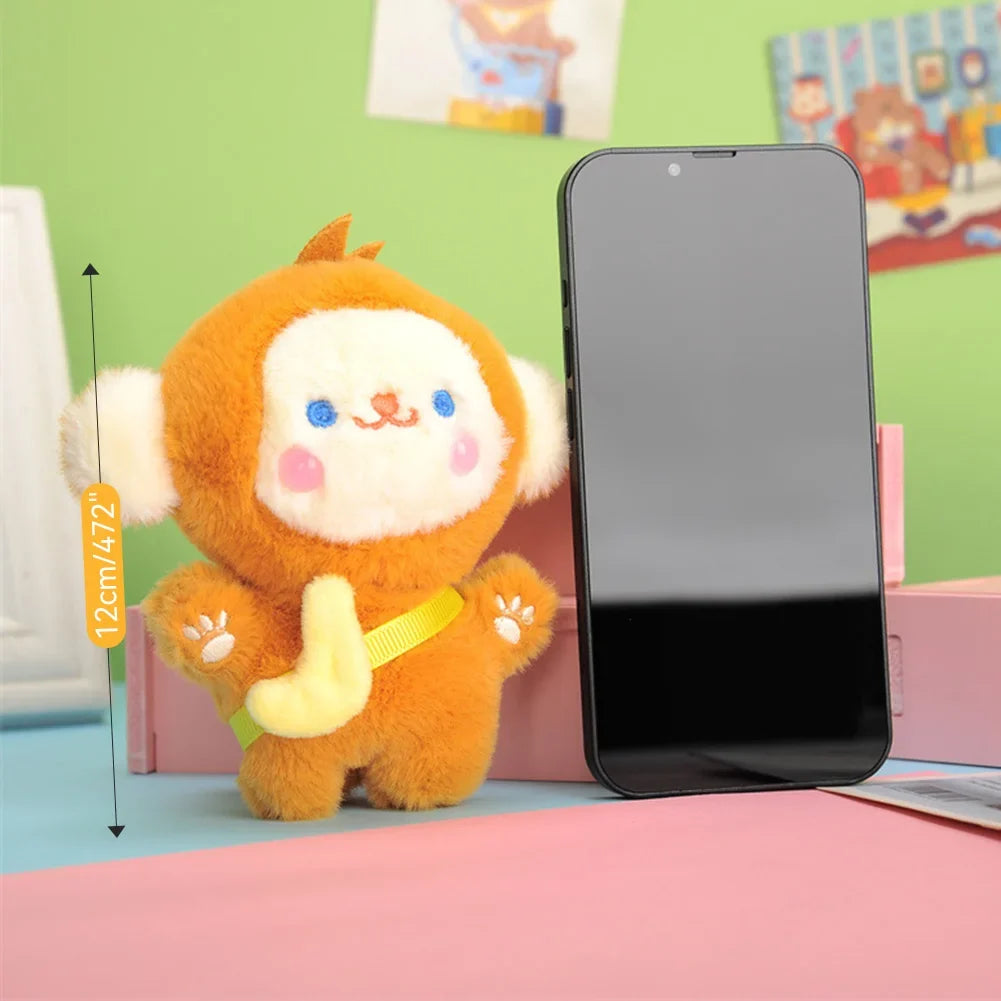 Cute Plush Monkey Keychain 12cm | Soft Stuffed Bag Charm