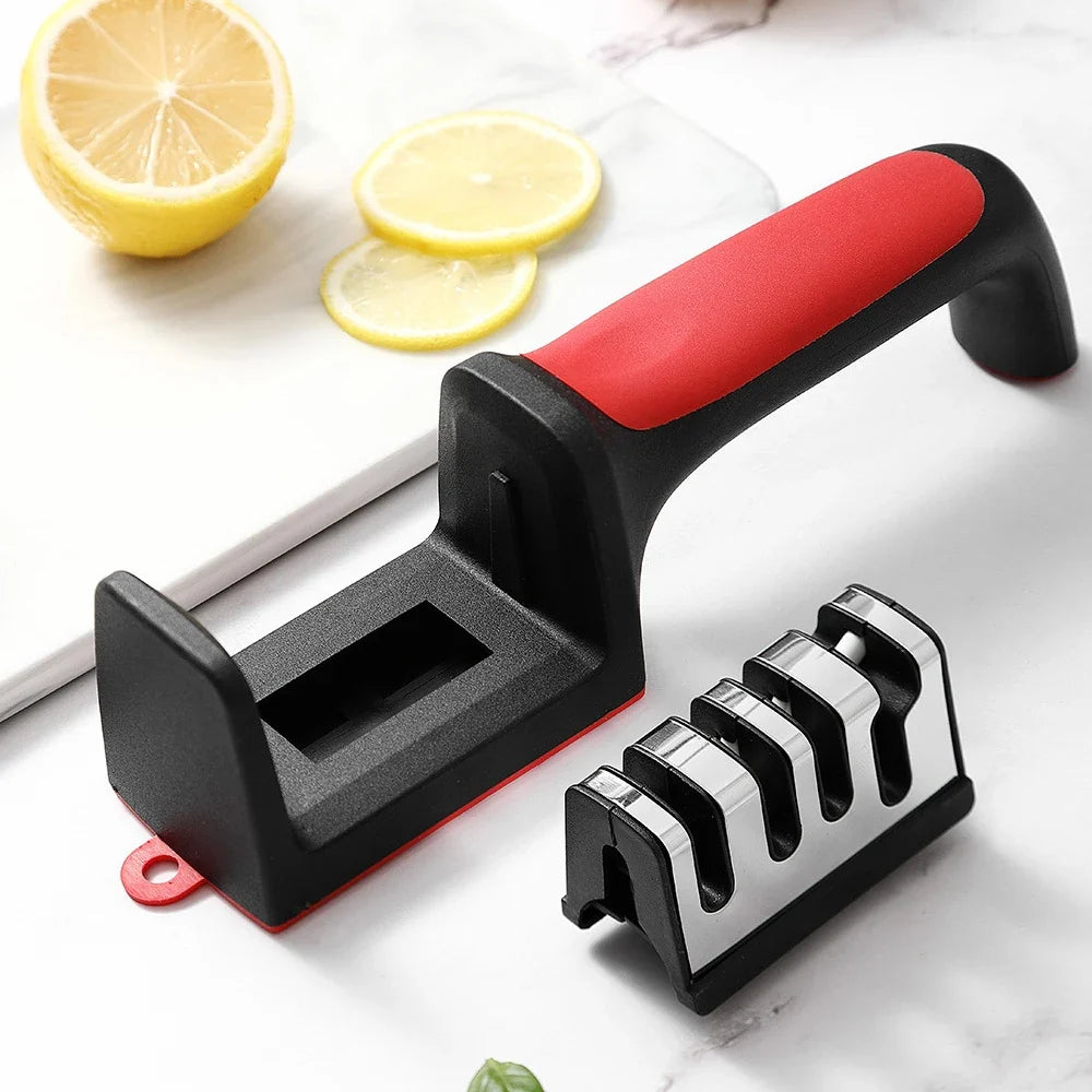 3-Stage Tungsten Steel Knife Sharpener | Stainless Steel