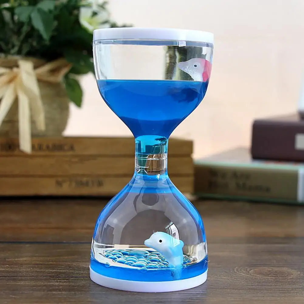 Liquid Motion Oil Hourglass | Cartoon Animal Desk Toy Gift