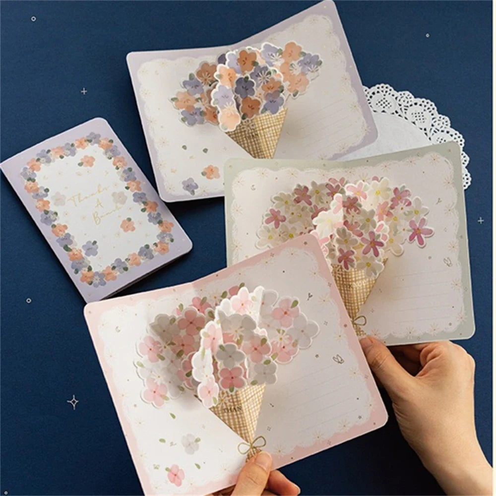 3D Pop-Up Floral Greeting Card | Valentine's & Mother's Day