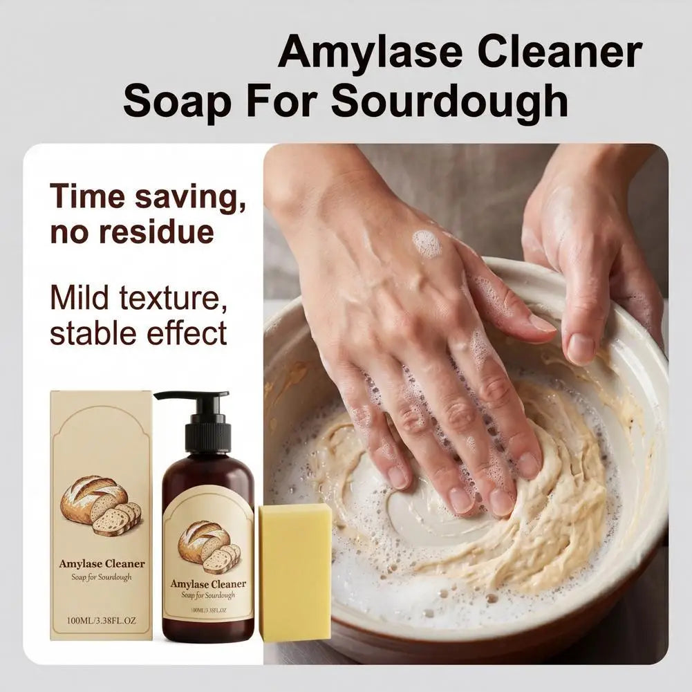 Amylase Enzyme Baking Cleaner – Removes Dough & Grease 100ml