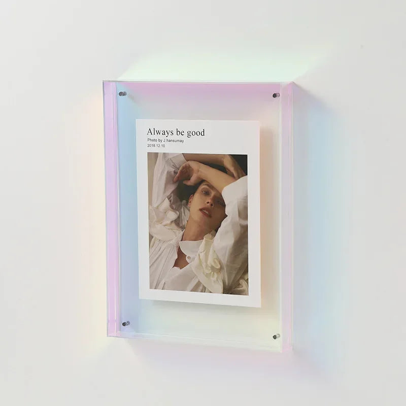 Transparent Acrylic Photo Frame – Wall Mount or Tabletop