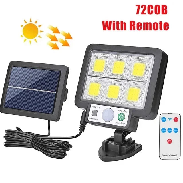 ESMARTER Solar Motion Sensor Wall Light – IP65, 1000LM, 3 Modes